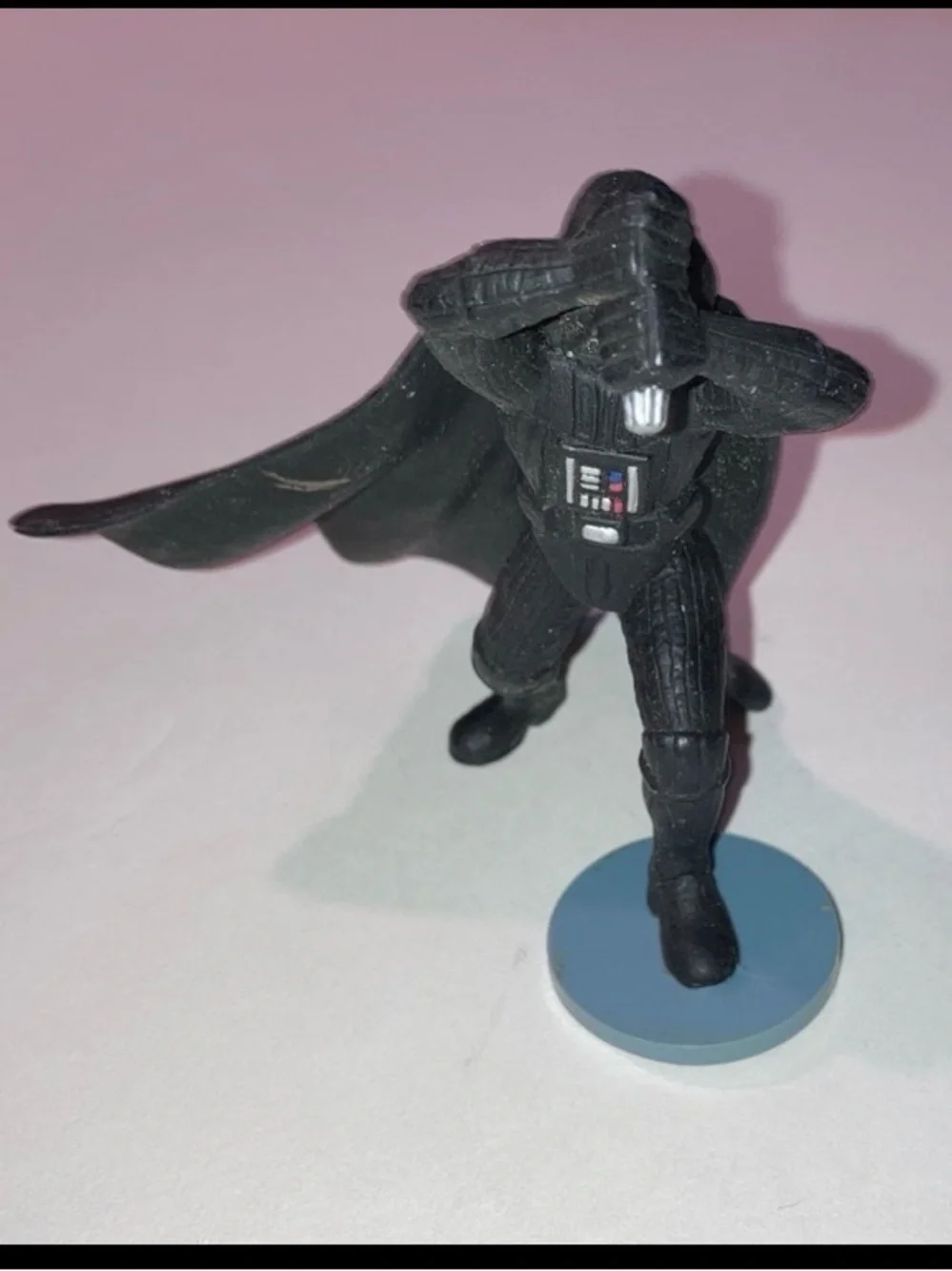 Darth Vader 3.5 in figure; Applause, bent saber & base